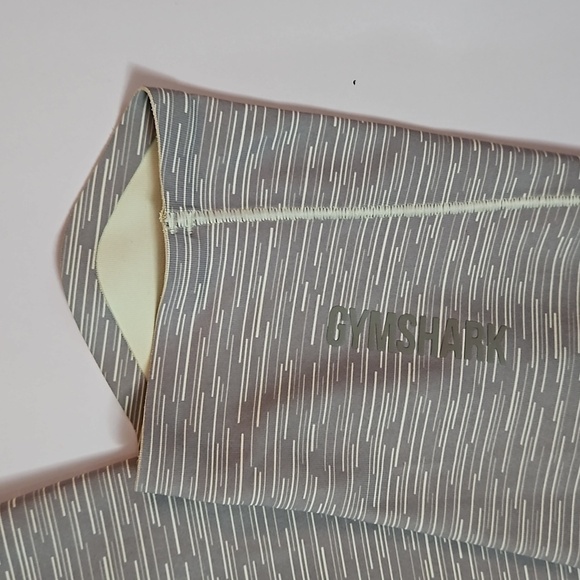 GYMSHARK Leggings  XL Grey Yellow Pre-owned  like new. - Picture 3 of 9